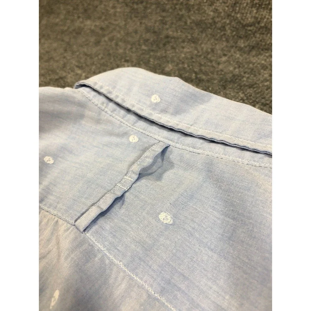 BANANA REPUBLIC Camden Fit Shirt Men's XL Custom 078‎ Wash Short Sleeve Button